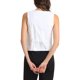 thumbnail image 3 of Chaleco sin mangas de botón con cuello en V para mujer Inspire Chic, color crema blanco, talla XL, 3 of 6