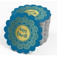 thumbnail image 4 of Inkdotpot 100 Pack Happy Diwali Favor Paper Tags Craft Real Gold Foil Hang Tags, 4 of 6