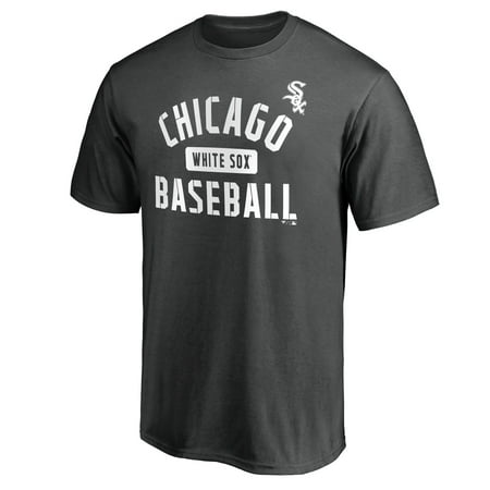 Men's Fanatics Branded Charcoal Chicago White Sox Iconic Primary Pill T-Shirt