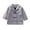Grey, variant on lnmuld Kids Coats Elegant Double Wool Trench Coat for Toddler Kids and Baby Girls Boys with Notched Lapel Design Solid Color Size:4-5 Years