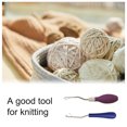 thumbnail image 4 of Bewildely Costura mango antideslizante gancho de cierre de ganchillo bufanda DIY artesanía trenzado tejido rastas extensión de cabello Kits y herramientas para tallar  En forme de boule, 4 of 6