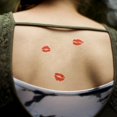 thumbnail image 2 of shiyou-6pcs Red Lip Tattoo - Temporary Kiss Stickers, Water-proof Fake Tattoos, 2 of 4