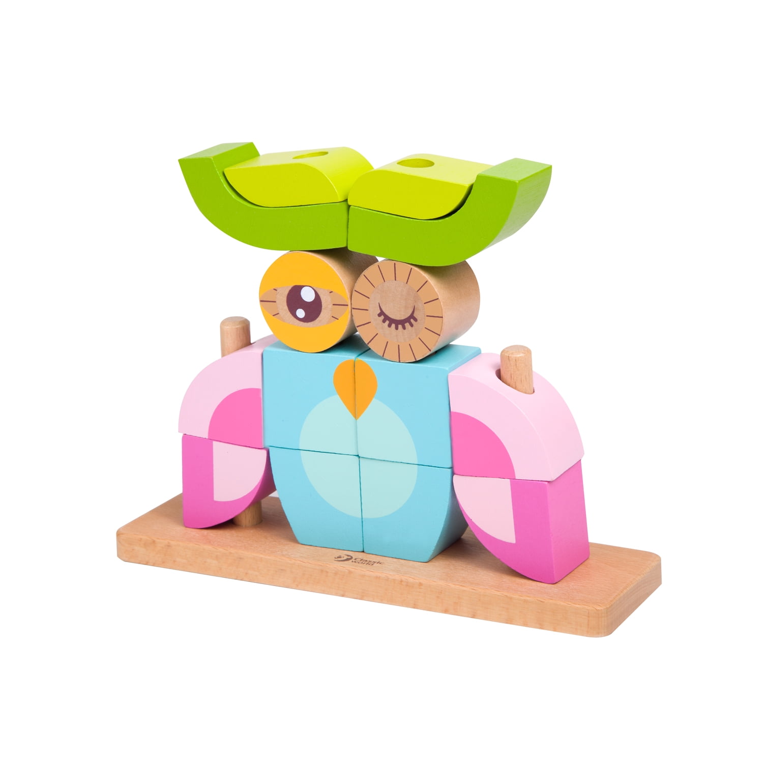 Classic World Wooden Stacking Owl Blocks Set