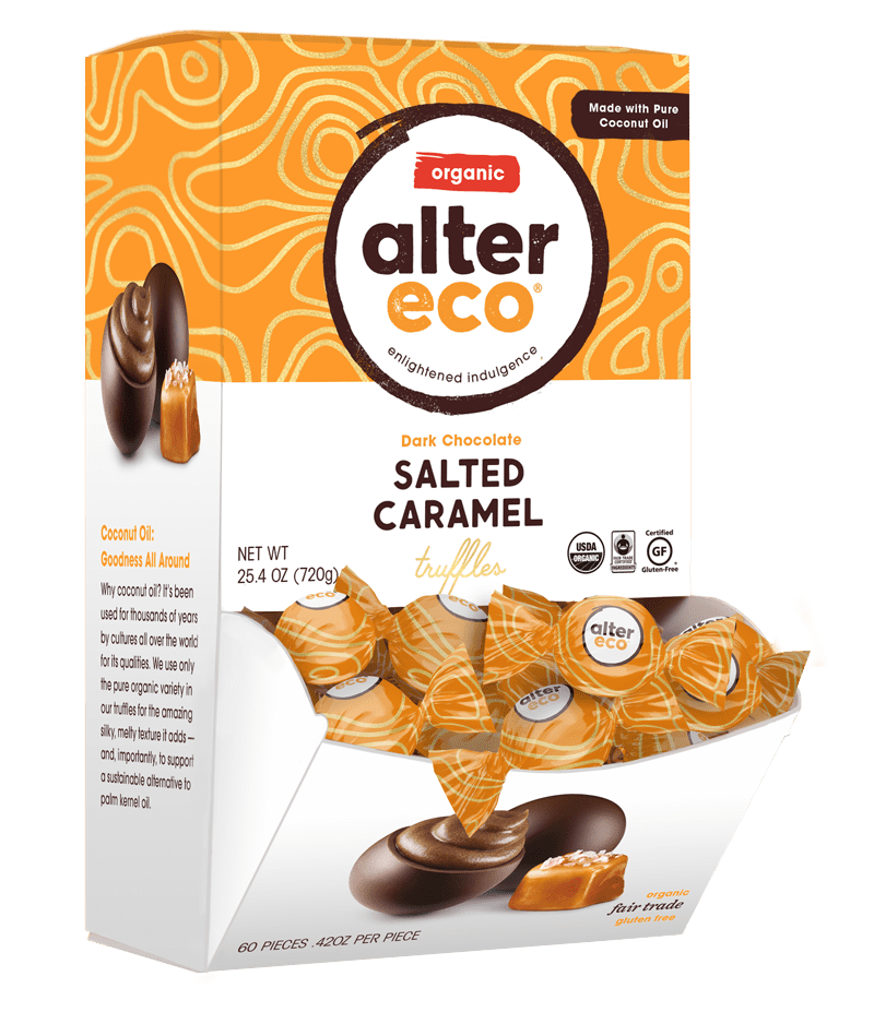 Alter Eco Salted Caramel Organic Chocolate Truffles, 60 Ct.