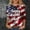 Red, variant on SCSAlgin Womens 3/4 Sleeve T-Shirts Crew Neck 4th of July Summer Graphic Tee Tops