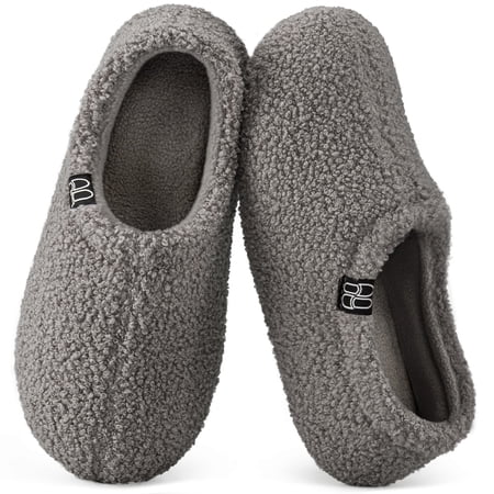 hometop women's cozy memory foam loafer slippers indoor outdoor