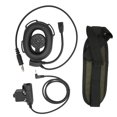 thumbnail image 2 of Auriculares para casco de motocicleta, auriculares unilaterales con PTT U94 para MOTOROLA T5428 6200C T80, Walkie Talkies de 2,5mm, color negro, 2 of 5