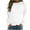 White, variant on XMMSWDLA Womens Casual Long Sleeve Sweatshirt Crew Neck Cute Pullover Relaxed Fit Tops Green Oversized Sweatshirt for Women S