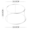 thumbnail image 2 of 3X Seafood Plate Set Double Stainless Steel Snack Plate Afternoon Tea Cake, 2 of 6