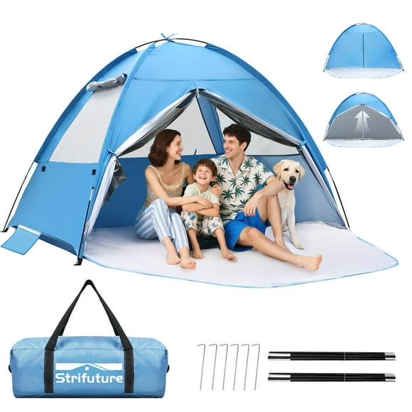 Carpa de playa Strifuture, 249 x 200 x 119 cm, resistente al agua UV50+