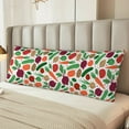 thumbnail image 6 of Lsque Vegetables Body Pillow Case Cover,Ultra-Soft Microfiber Bed Pillow Cases 20x54 inches,Elegant Bedding,Breathable Durable Pillow Cover with Envelope Closure, 6 of 8