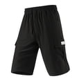 thumbnail image 6 of Dresfit Men's Long Shorts Baggy Cargo Shorts Summer 2026 Lightweight Drawstring Shorts Open Bottom Big and Tall Elastic Waist Hiking Short Pants XL, 6 of 6