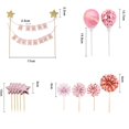 thumbnail image 2 of 12 piezas, decoración para tarta de feliz cumpleaños, decoración para tarta de cumpleañera, 2 of 6