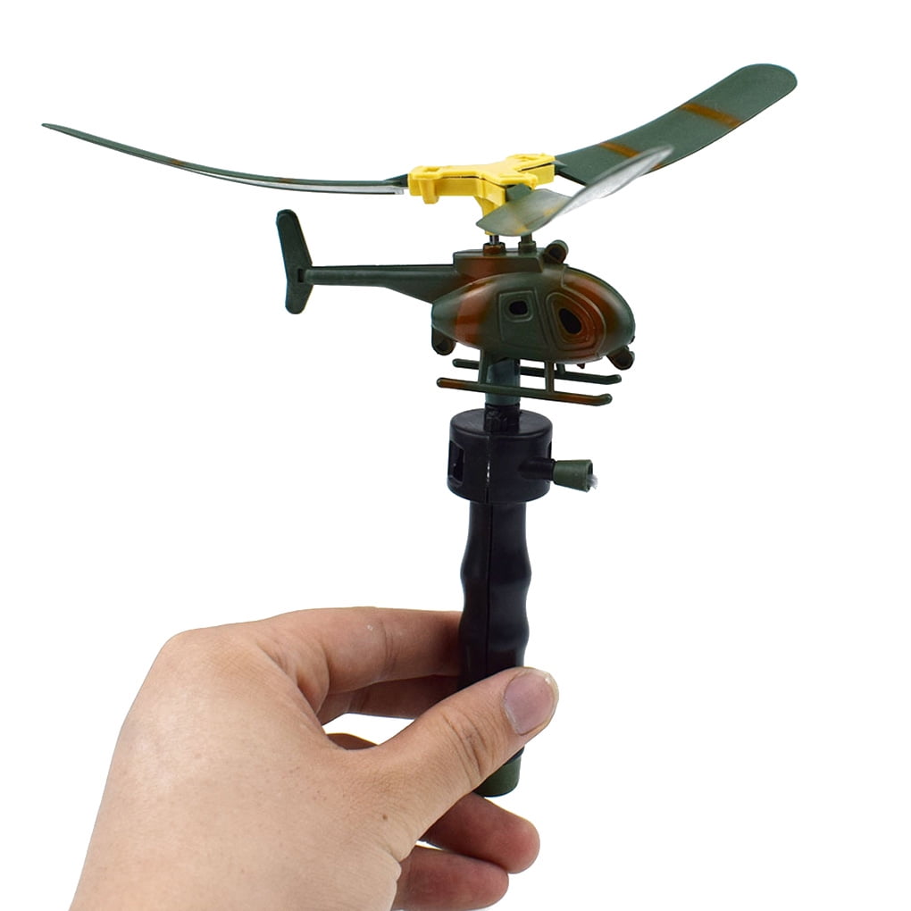playing helicopter toys