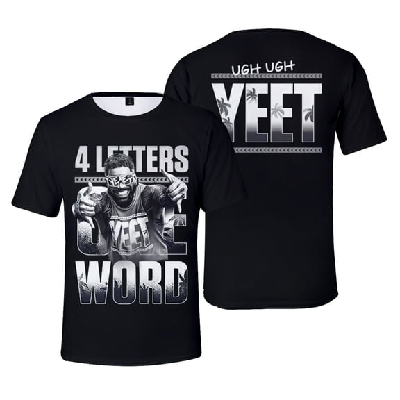 Jey Uso Four Letters One Word T-Shirt Crewneck Short Sleeve Sport Gym Tee Women Men Streetwear Tops