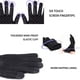thumbnail image 3 of Guantes de invierno TRENDOUX Knit con pantalla táctil, antideslizantes, negros, talla M, 3 of 6