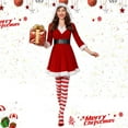 thumbnail image 6 of oqasdz Christmas Dresses for Women Elegant Party Dress for Festive Holiday Celebration Outfits Adult Santa Gown Performance Christmas Outfits, 6 of 7