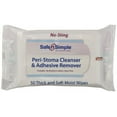 thumbnail image 2 of Safe N Simple Peri-Stoma Adhesive Remover Wipes, 5 x 7 Inch, 50 Count, 8 Pack, 2 of 2