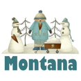 thumbnail image 2 of CafePress - Cute Montana Snowman Stainless Steel Travel Mug - Insulated Stainless Steel Travel Tumbler 20 oz., 2 of 3