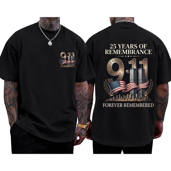 911 25th Anniversary Tshirt 911 Shirts For Women Men
