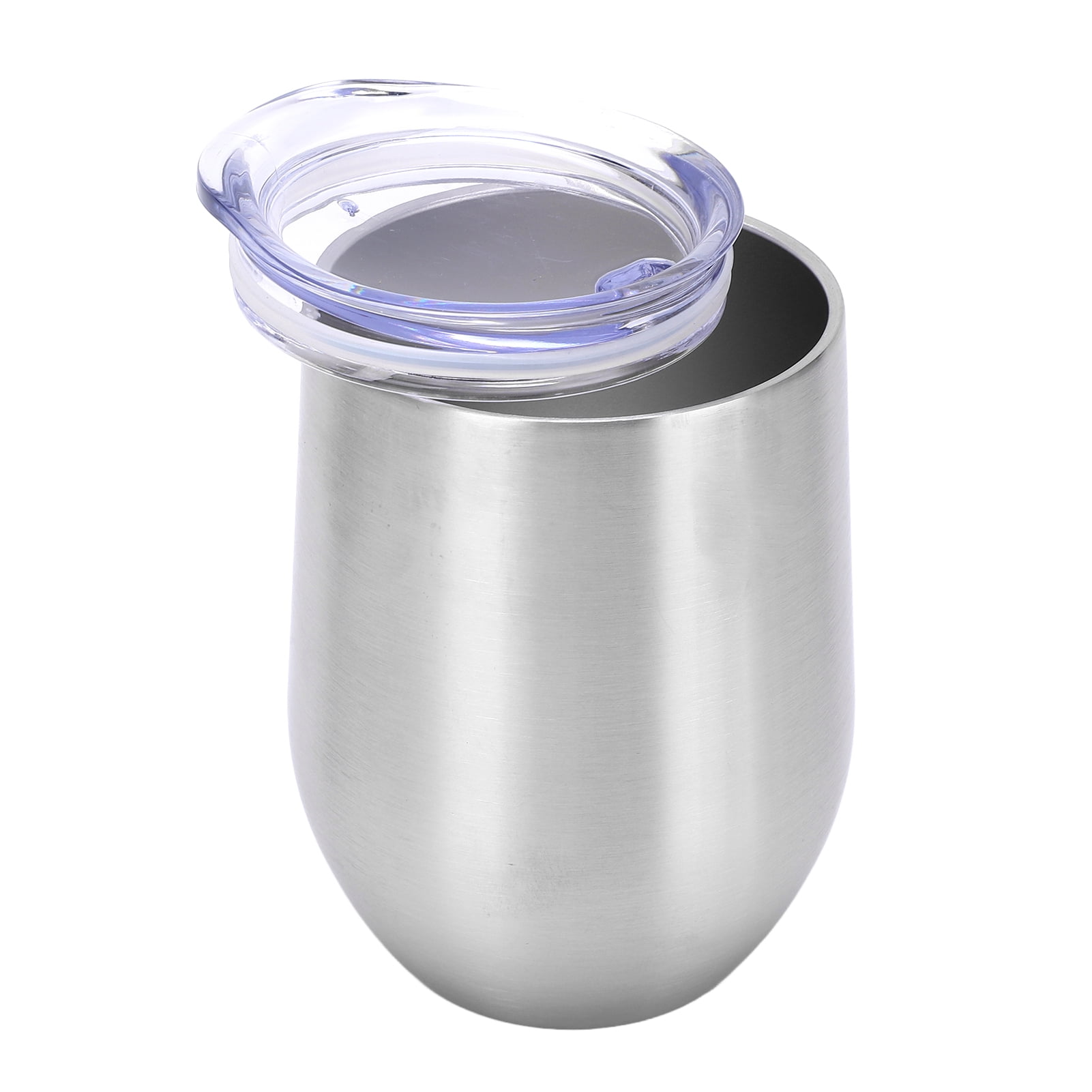 12oz Wine Tumblers, Bright Colors Stainless Steel Wine Glass Advanced Insulation Technology Delicate Design Lid Design  for Household
