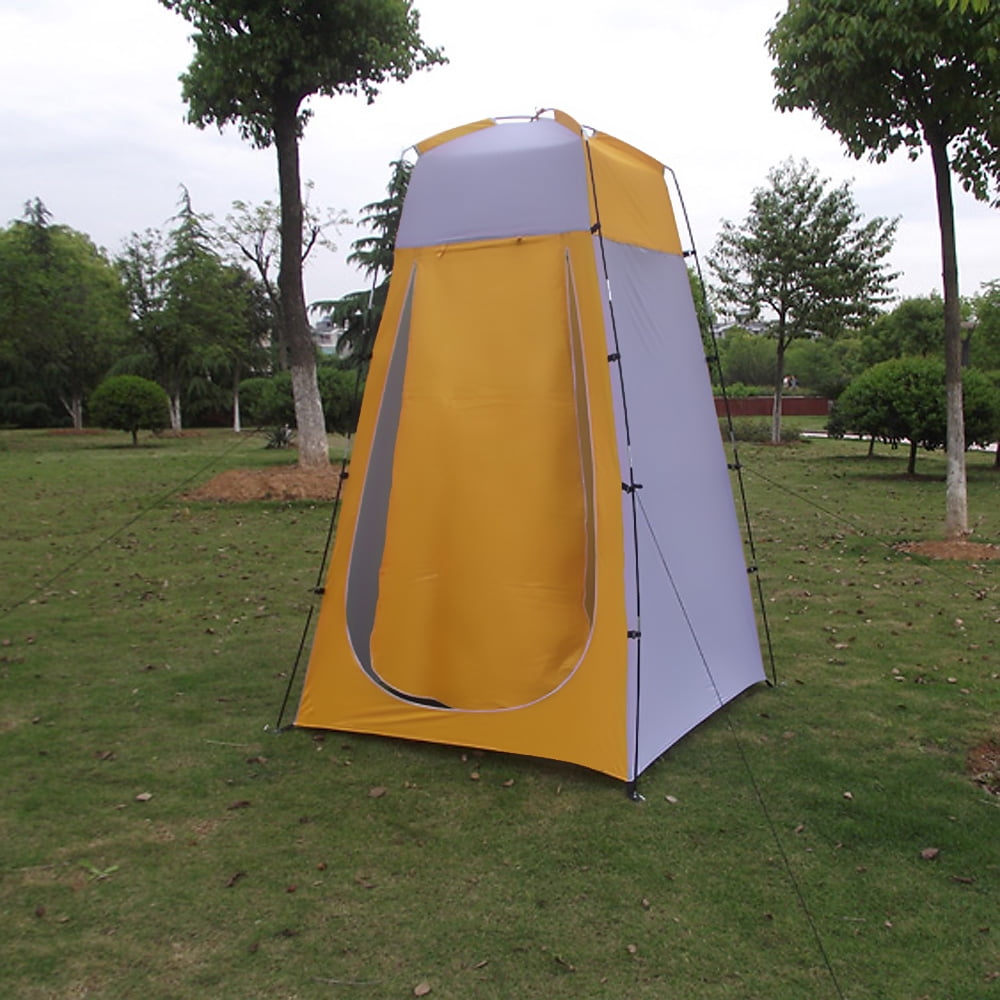 TOMSHOO Portable Outdoor Shower Bath Changing Fitting Room Tent Shelter Camping Beach Privacy Toilet,Yellow