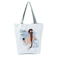 thumbnail image 1 of Roomy Solid Shoulder Straps Shoulder Pouch Small Zipper Cute Little Girl Print Tote Pouch for Work, 1 of 10