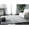 thumbnail image 3 of SAFAVIEH August Carlene Solid Plush Shag Area Rug, Silver, 3' x 5', 3 of 10