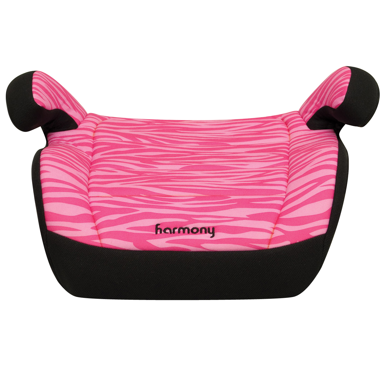 Harmony Juvenile Youth Backless Booster Car Seat, Pink Zebra - image 2 of 7