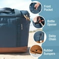 thumbnail image 4 of CleverMade 30 Can Pacifica Collapsible Cooler, Ocean/Cognac, 4 of 9