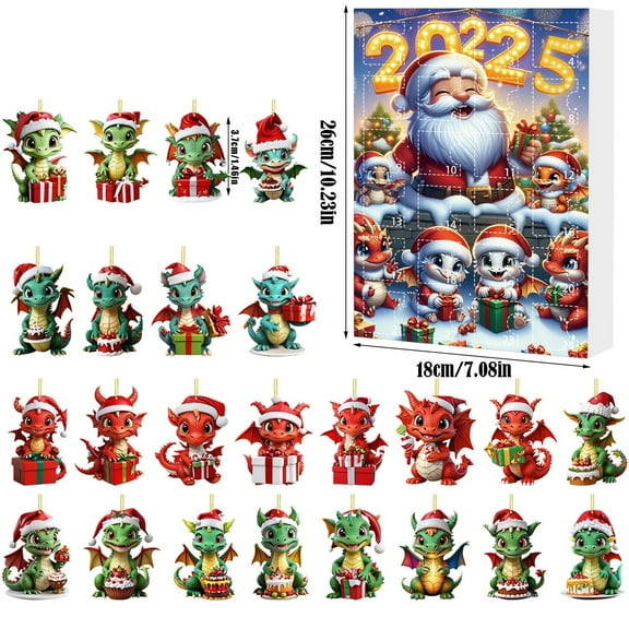 Fmbmuo Christmas Advent Calendars,Merry Christmas Zoo Advent Calendar 2025 with Animal Surprises,Holiday Countdown Calendar for Kids Children