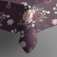 thumbnail image 5 of Pioneer Flower Floral Print Pattern Square Tablecloth, Waterproof Wipeable Spillproof Washable Table Cover for Home Kitchen Party Decor, 42"x42", 5 of 6