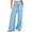 Light Blue, variant on Itsame Comfortable Loose Pants for Womens Relaxed High Waisted Wide Leg Sweatpants Light Blue Size L