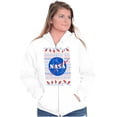 thumbnail image 4 of Ugly Christmas Pattern NASA Logo Zip Up Hoodie Men's Women's Brisco Brands S, 4 of 6