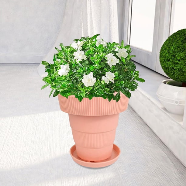 plegable, función de almacenamiento de agua, escala de ajuste de volumen de agua, s de jardín al aire libre para plantas de interior, dec Rosa CUTICAT macetas suculentas