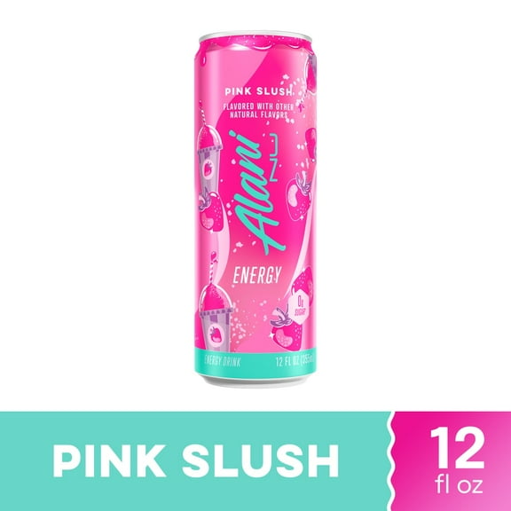 Alani Nu Zero Sugar Pink Slush Energy Drink Can, 12 fl oz (Package May Vary)