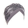 thumbnail image 2 of Baqcunre Headbands for Women, Women Muslim Turban Hatbow Sequins Hair Bonnet Head Scarf Wrap Cover, Bandanas for Women, Bandanas for Men, 2 of 4