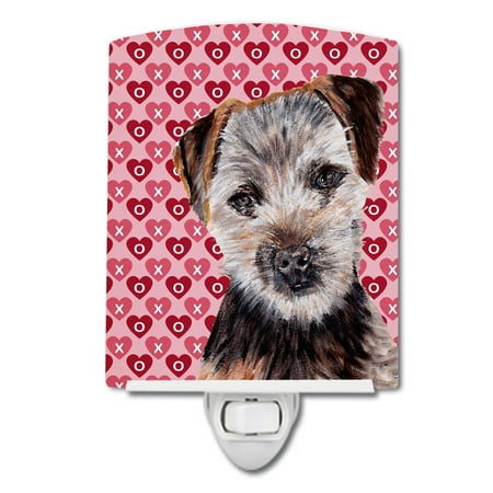 

Caroline s Treasures SC9711CNL Norfolk Terrier Puppy Hearts and Love Ceramic Night Light 6x4x3 multicolor