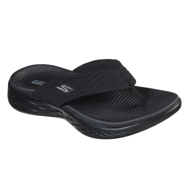 Sandalia Skechers Performance On The Go 600Sunny para mujer, color negro
