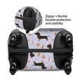 thumbnail image 4 of Fotbe Dachshund Dog Puppy Luggage Cover Protector,Suitcase Protector,Scratch and Dirt Resistant,Fits 18-32 Inch Luggage-Large, 4 of 9
