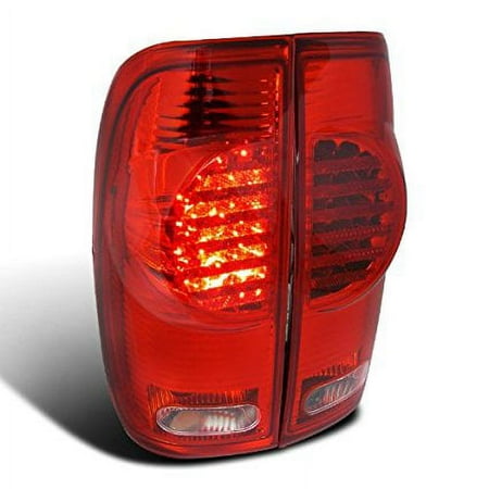 Spec-D Tuning LT-F15097RLED-RS Ford F150/250/350/450/550 Super Duty Styleside Red LED Tail Brake Lights