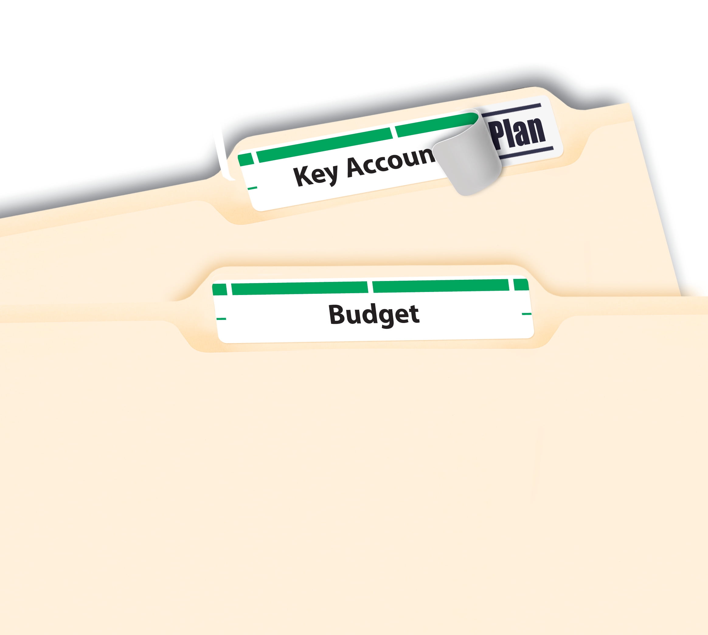 Avery File Folder Labels, 2/3" x 3-7/16", 1,500 Green Labels (5866)