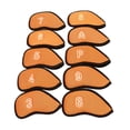 thumbnail image 1 of Naiovety 10Pcs/Pack Meshy Golf Iron Covers Set Irons Headcover  Waterproof Most Fit Golf naranja, 1 of 1