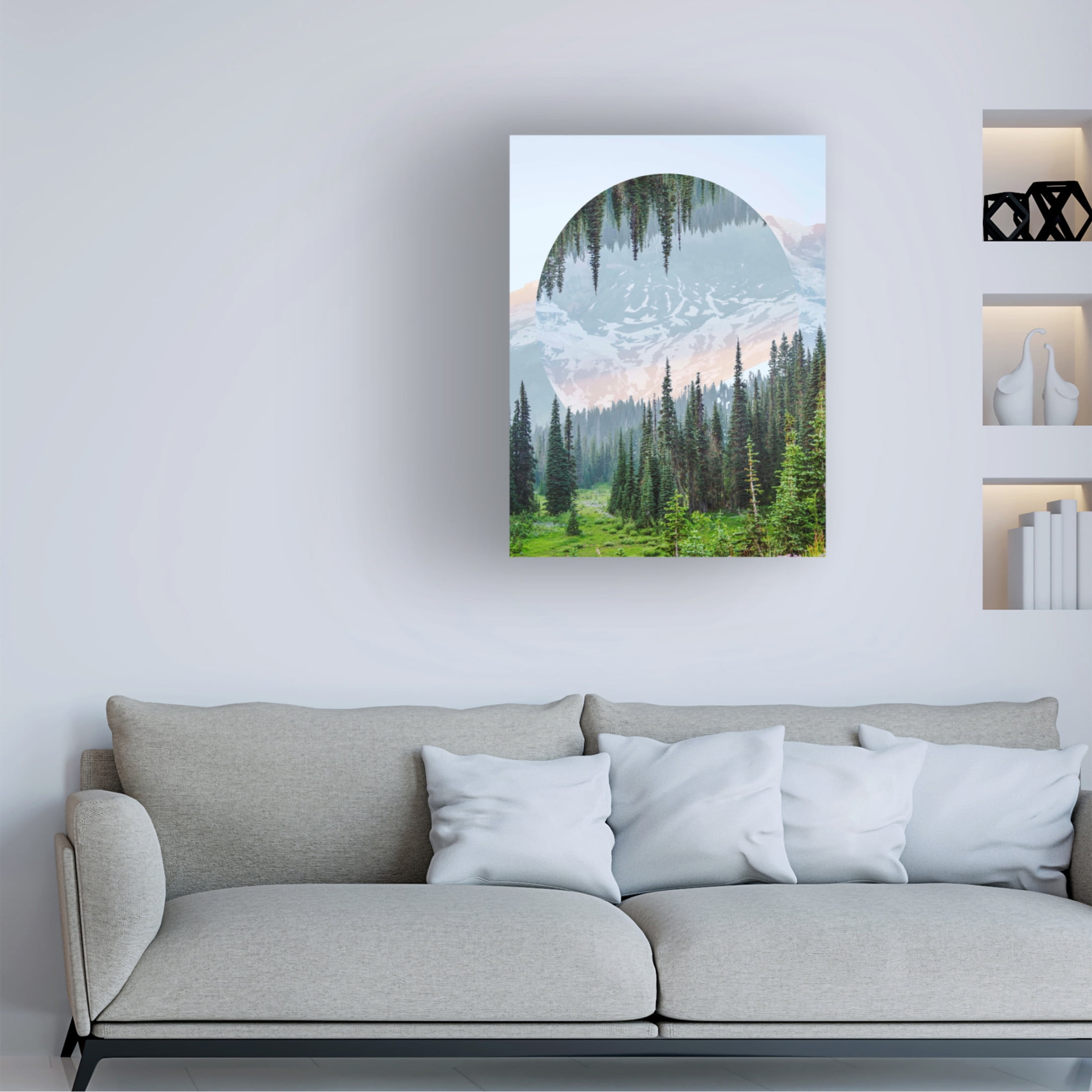 Trademark Fine Art Vision Studio  Western Treetops III Canvas Wall Art