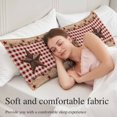 thumbnail image 5 of Country Star Farm Body Pillow Covers 20"x54", Farmhouse Plaid Texas Vintage Fruit Soft Brushed Microfiber Breathable Throw Pillow Covers, Pillowcase with Zipper for Couch Sofa Bedroom Living Room, 5 of 9