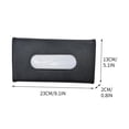 thumbnail image 5 of Tuvgenk Car Pu Facial Tissue Covers Black Rectangular 9.1*0.8*5.1 In Tissue Box Modern Universal Gift Tissue Box for Friends, 5 of 5