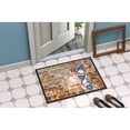 thumbnail image 2 of Creepy, Haunted and Frightful with skulls Halloween18x27 Doormat, 2 of 4