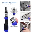 thumbnail image 4 of Ratchet Screwdriver 13-In-1 Multi Screwdriver Tool All in One Ratcheting Screwdriver ,180 Degree Pivoting Adjustable, 4 of 5