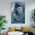 thumbnail image 6 of Spanish Cubist Painter Pablo Picasso Blue Nude Poster Picture Print Wall Art Poster Painting Canvas Posters Artworks Gift Room Aesthetic 12x18inch(30x45cm), 6 of 6