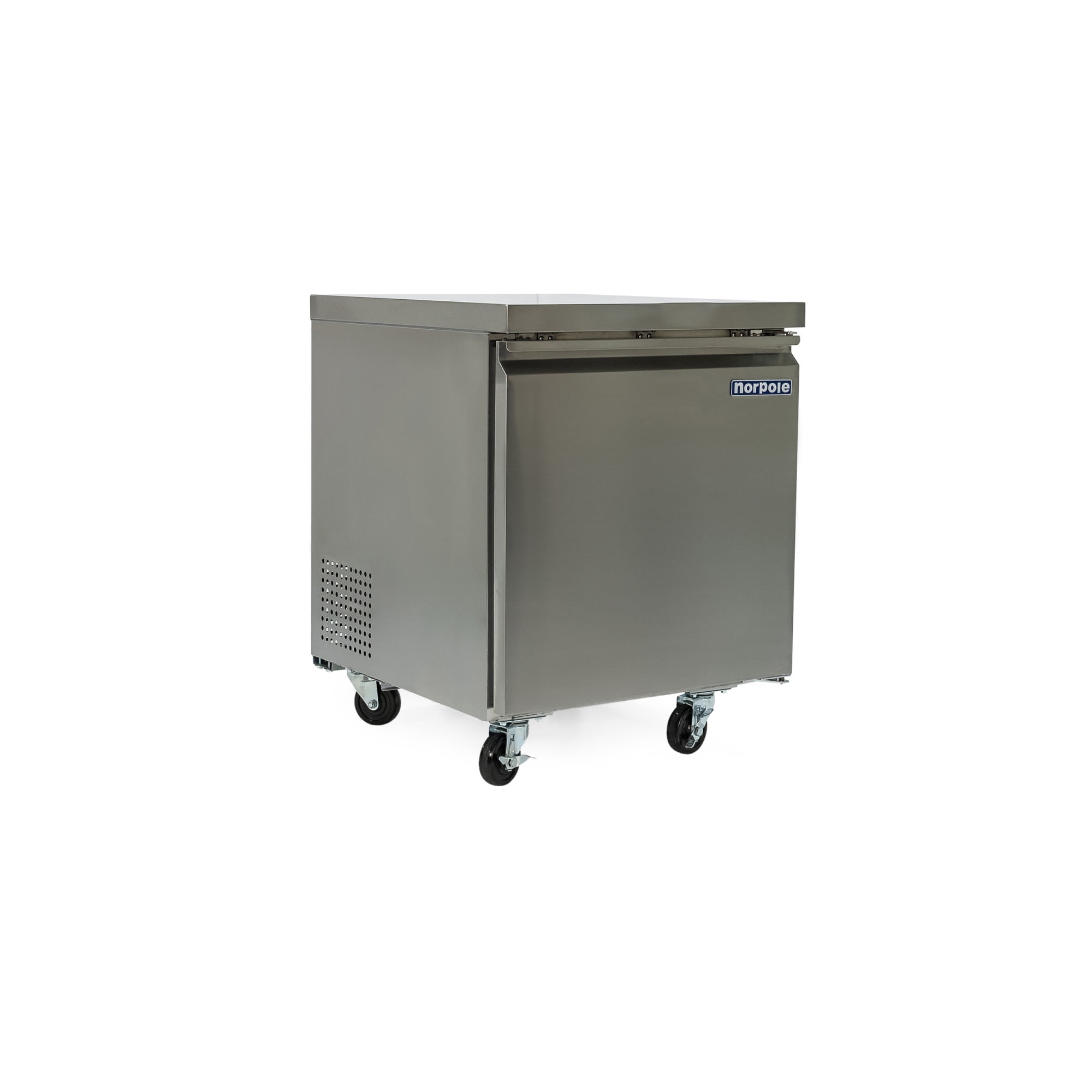 Norpole 6 cu. ft. Commercial Under Counter Upright Freezer in Stainless Steel in Stainless Steel